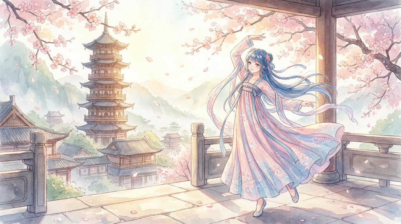 黑丝古风汉服舞蹈视频